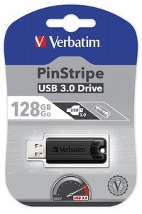 Pendrive Verbatim PinStripe USB 3.0 128GB czarny szybki
