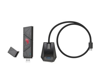 Adapter bezprzewodowy Asus ROG USB-BE92 trójzakresowy WiFi 7 szybki 6500 Mbps