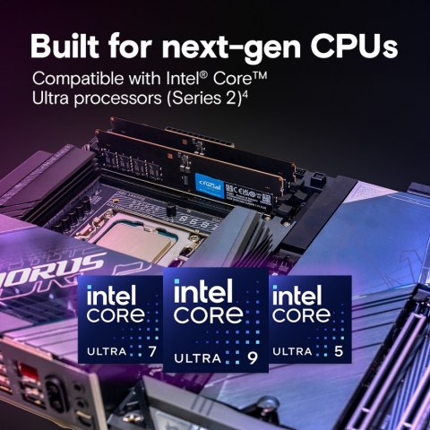 Crucial Pamięć DDR5 32GB 6400MHz CL52 CUDIMM szybka RAM