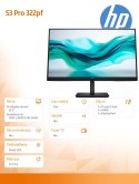 Monitor HP Inc S3 Pro 322pf 21.5 FHD matowy TFT IPS do biura