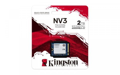 Dysk SSD Kingston NV3 2TB M.2 2230 PCI-e 4.0 NVMe 6000 5000 szybki
