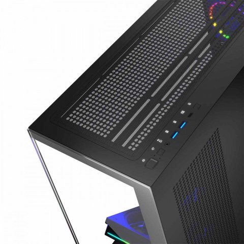Obudowa PC MODECOM Volcano Stellar 5F ARGB czarna Midi Tower z 5 wentylatorami