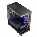 Obudowa PC MODECOM Volcano Stellar 5F ARGB czarna Midi Tower z 5 wentylatorami