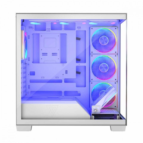Obudowa MODECOM Volcano Stellar 5F ARGB Biała Midi Tower z wentylatorami