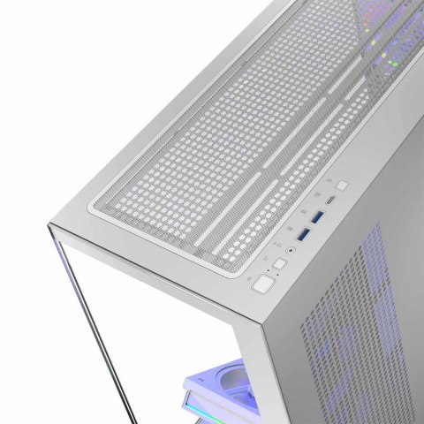 Obudowa MODECOM Volcano Stellar 5F ARGB Biała Midi Tower z wentylatorami