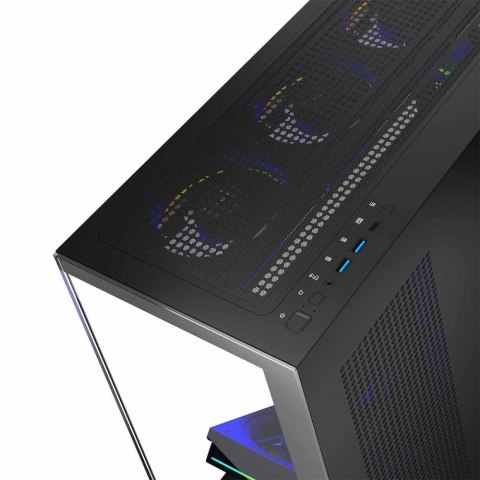 Obudowa PC MODECOM Volcano Stellar 8F ARGB czarna Midi Tower z wentylatorami