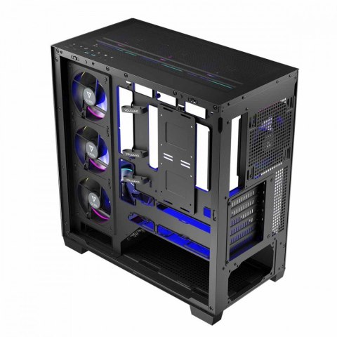 Obudowa PC MODECOM Volcano Stellar 8F ARGB czarna Midi Tower z wentylatorami