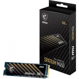 Dysk SSD MSI SPATIUM M450 500GB M.2 PCIe 4.0 3600MB/s szybki