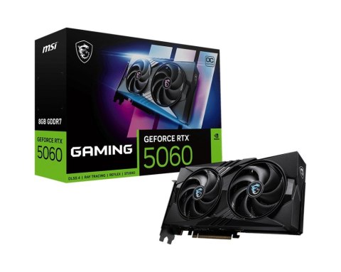 Karta graficzna MSI GeForce RTX 5060 8G GAMING OC wydajna do gier