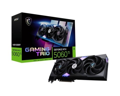 Karta graficzna MSI GeForce RTX 5060 Ti 16GB Gaming Trio OC wydajna