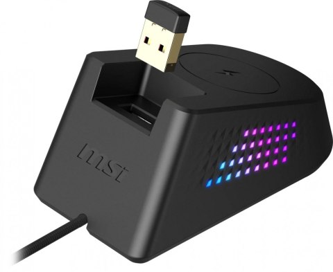 Mysz MSI Versa Pro W bezprzewodowa z Dock Pro gamingowa RGB