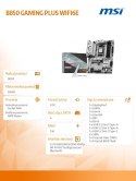 MSI Płyta główna B850 GAMING PLUS WIFI6E ATX AMD Ryzen DDR5