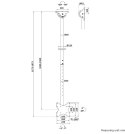 Uchwyt sufitowy Neomounts CL35-340BL12 23-42 cale regulowany z VESA