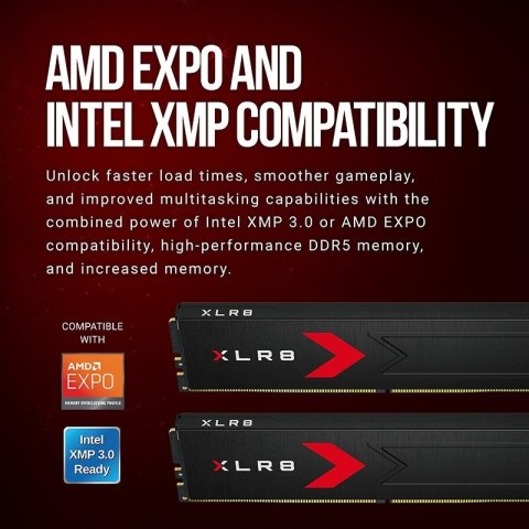 PNY Pamięć DDR5 64GB 6000MHz C30 Gaming z radiatorem