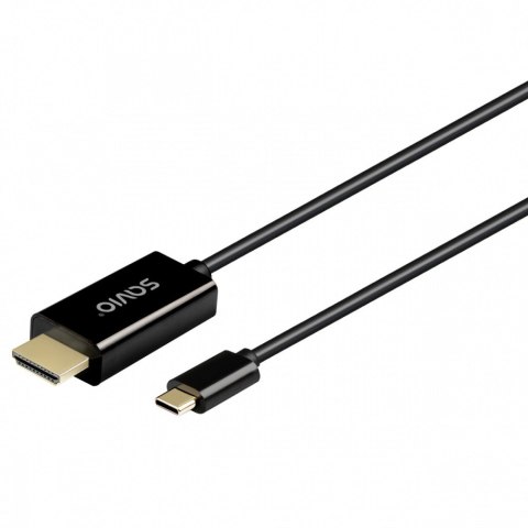 Savio Kabel USB-C do HDMI CL-190 30Hz 1m czarny wytrzymały