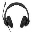 Słuchawki Targus Stereo Headset czarne z redukcją szumów