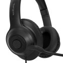 Słuchawki Targus Stereo Headset czarne z redukcją szumów