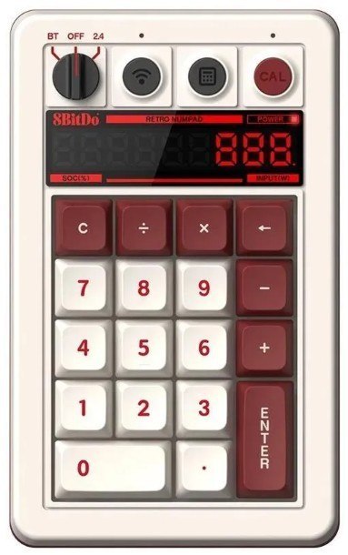 Klawiatura numeryczna 8BitDo Mechanical Numpad Fami Ed Bluetooth retro