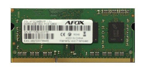 Pamięć AFOX DDR3 8GB 1866MHz LV SODIMM bez radiatora CL14
