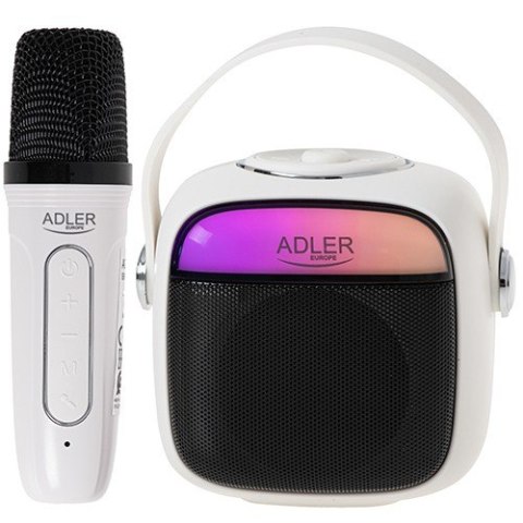 Głośnik karaoke Adler AD1199W z mikrofonem bluetooth 8h czasu pracy