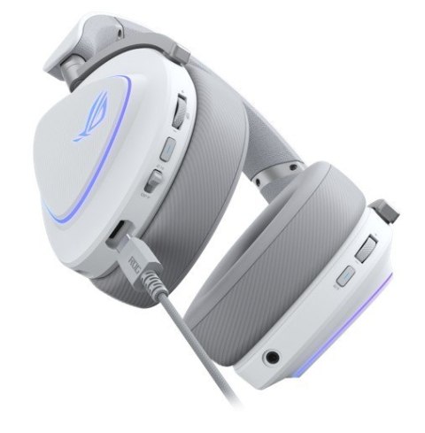 Słuchawki Asus ROG Delta II Wireless 2.4GHz BT 3.5 białe gamingowe