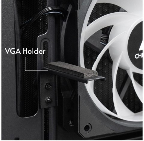 Obudowa Chieftec GT-01B-OP VISTA Midi z RGB 3x wentylatory