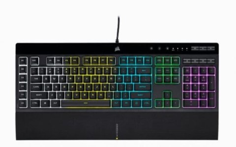 Klawiatura gamingowa Corsair K55 RGB PRO podświetlana IP42 z makrami