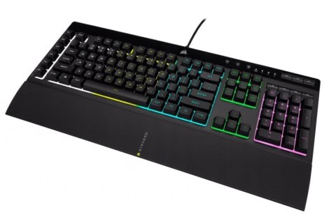 Klawiatura gamingowa Corsair K55 RGB PRO podświetlana IP42 z makrami