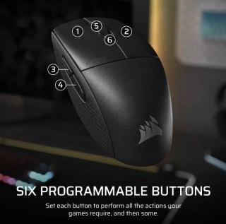 Mysz Corsair M55 Wireless czarna gamingowa 24000 dpi kompaktowa