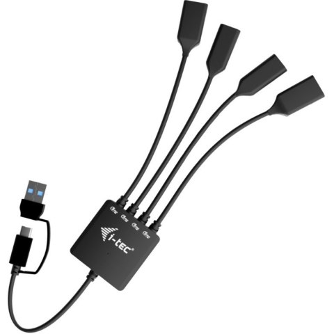 I-tec HUB USB-C USB-A 4 porty szybki elastyczny adapter