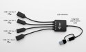I-tec HUB USB-C USB-A 4 porty szybki elastyczny adapter