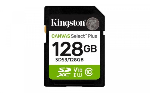 Karta pamięci Kingston SD 128GB Canvas Select Plus 150MB/s Class10