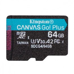 Karta pamięci Kingston microSD 64GB Canvas Go Plus 200MB/s A2 U3 V30