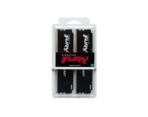 Pamięć Kingston DDR5 Fury Beast 128GB 5600 CL36 czarna