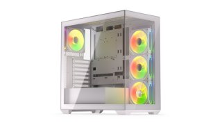 Obudowa Krux Exo White Midi Tower z hartowanym szkłem RGB