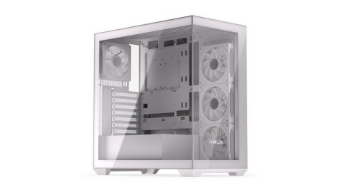 Obudowa Krux Exo White Midi Tower z hartowanym szkłem RGB