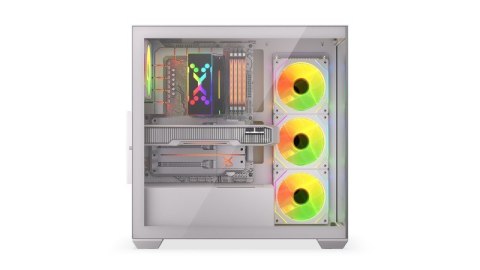 Obudowa Krux Exo White Midi Tower z hartowanym szkłem RGB