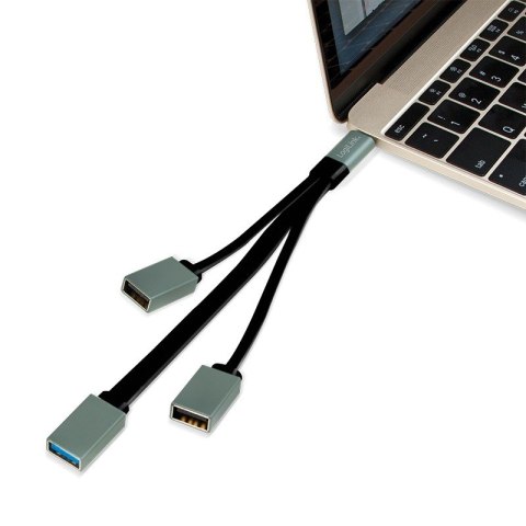 Hub USB-C 3.1 LogiLink 3 porty pasywny z szybkim transferem