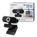 Kamera internetowa LogiLink HD 720p z mikrofonem USB czarna