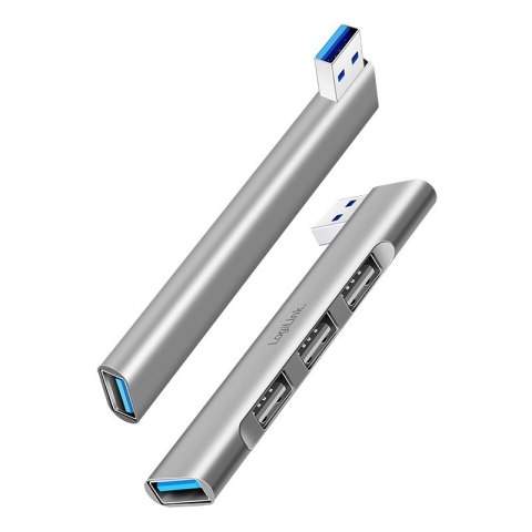 LogiLink HUB USB-A 4 portowy aluminiowy 3.0 elegancki
