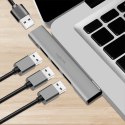 LogiLink HUB USB-A 4 portowy aluminiowy 3.0 elegancki