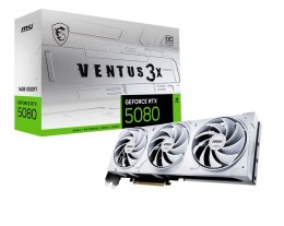 MSI Karta graficzna GeForce RTX 5080 VENTUS 3X OC WHITE 16GB GDDR7