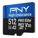 PNY karta pamięci microSD High Endurance 512GB U3 V30 100MB/s