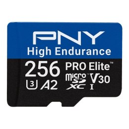 PNY Karta pamięci microSD PRO Elite High Endurance 256GB szybka U3 V30