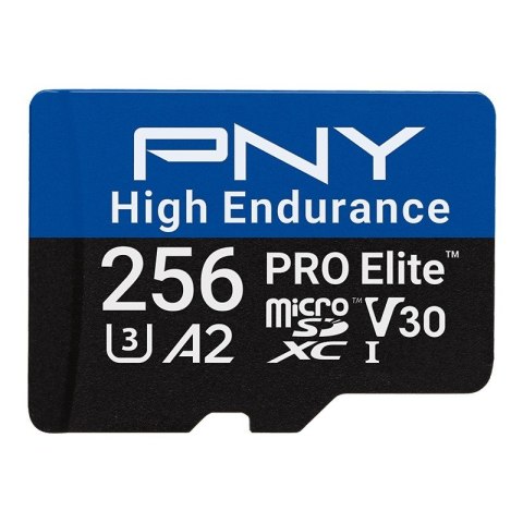 PNY Karta pamięci microSD PRO Elite High Endurance 256GB szybka U3 V30