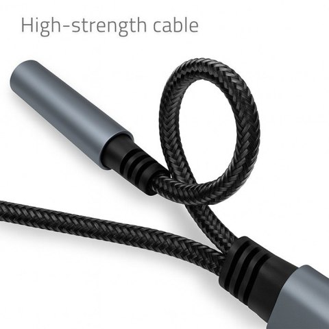 Qoltec Adapter USB-C 2w1 z Jack 3.5mm PD 15W do smartfonów i tabletów