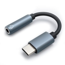 Qoltec Adapter USB-C na Jack 3.5mm 10 cm do słuchawek Hi-Fi