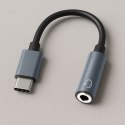 Qoltec Adapter USB-C na Jack 3.5mm 10 cm do słuchawek Hi-Fi