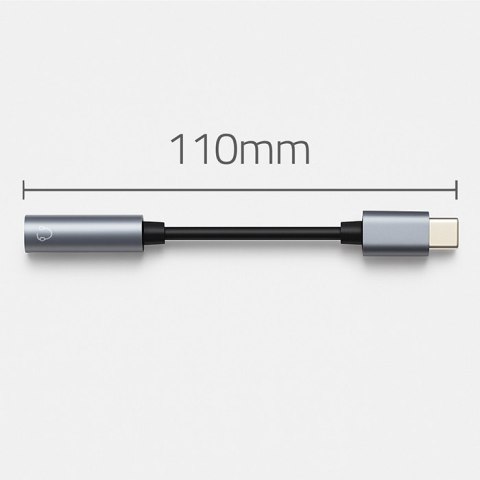 Qoltec Adapter USB-C na Jack 3.5mm 10 cm do słuchawek Hi-Fi