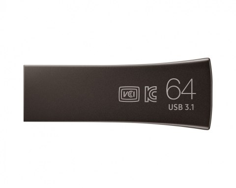 Pendrive Samsung BAR Plus USB 3.1 512 GB szary szybkiej prędkości